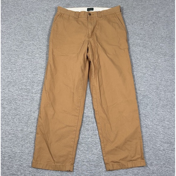 J.CREW Other - J. Crew Pants Mens 32x30 Tag (32x29 Fit) Brown Canvas Straight Oarsman Straight